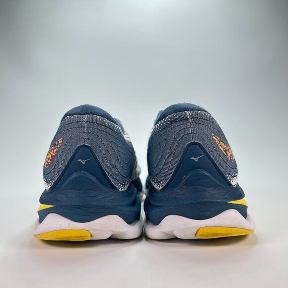 Mizuno Wave Sky 6 White Blue Lace Up Running Shoes J1GD220221 Women's Size 8.5 - Picture 5 of 12